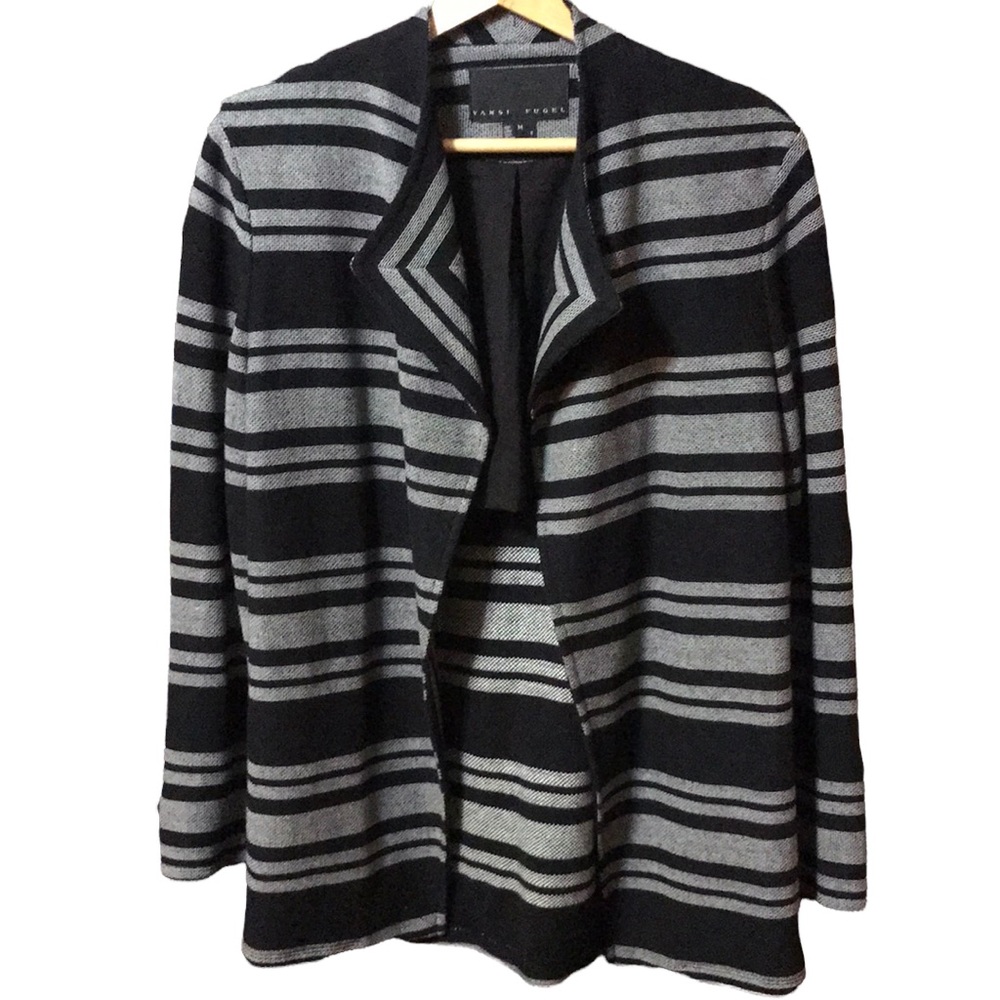 Vansi fugel open front blazer jacket size medium